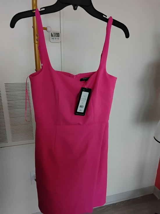 French Connection Dresses & Skirts - French Connection Bright Pink Mini Sheath Dress